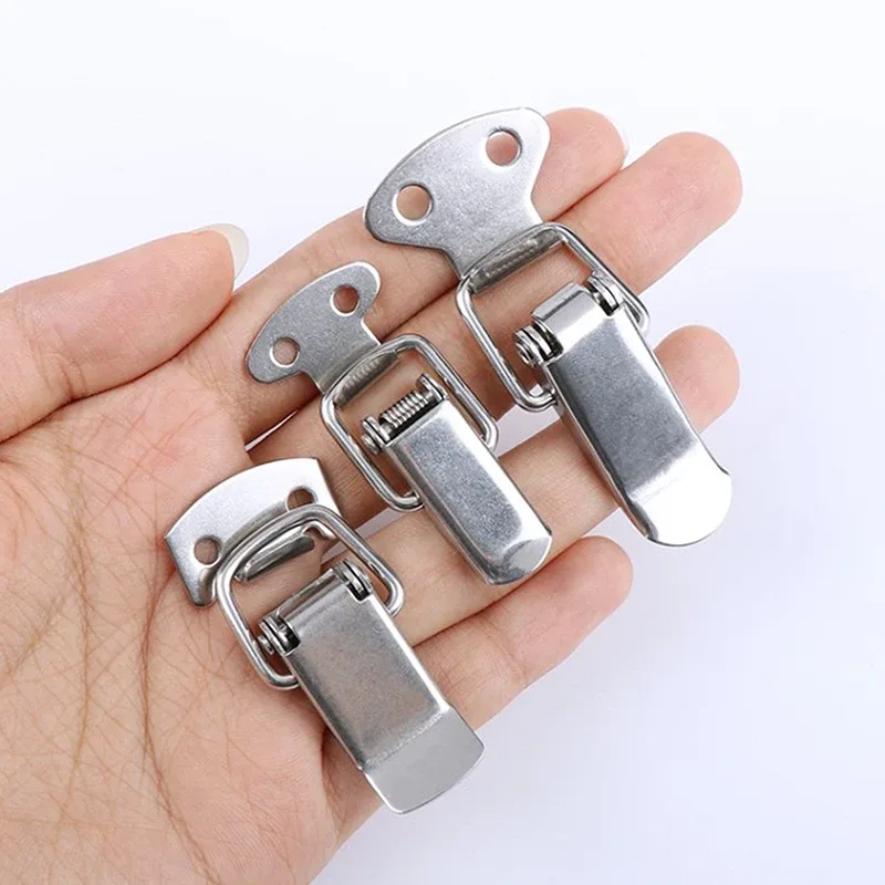 mini serrure rétro en acier inoxydable, boîte de coffre, valise cadeau, charnière, loquet, clip, 2 pièces