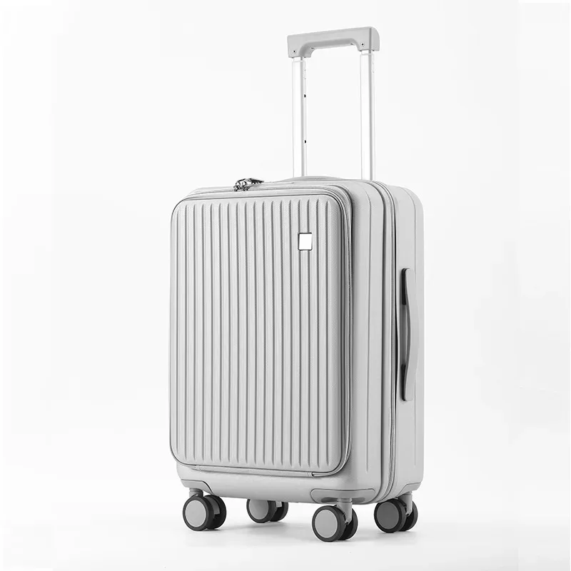 sushimu boîtier de chariot valise de voyage valise d'embarquement boîte de mot de passe valise roue portable sac à bagages roulant ouverture avant