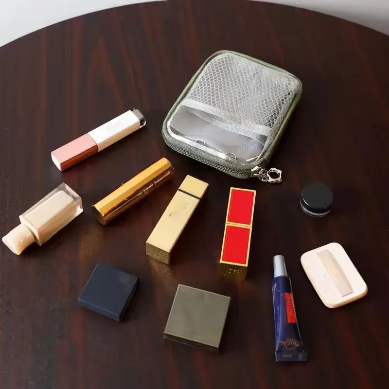 sac de rangement de bureau transparent en pvc 2026, étanche, grande capacité, organisateur multifonctionnel à coque rigide pour cosmétiques et fournitures de bureau