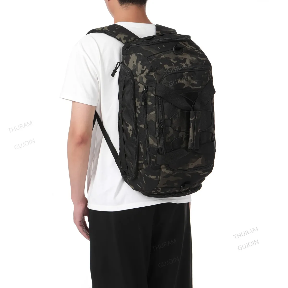 sac à dos de sport 3 en 1 avec compartiment à chaussures, sac polochon convertible pour hommes et femmes, sac de voyage de nuit pour week-end