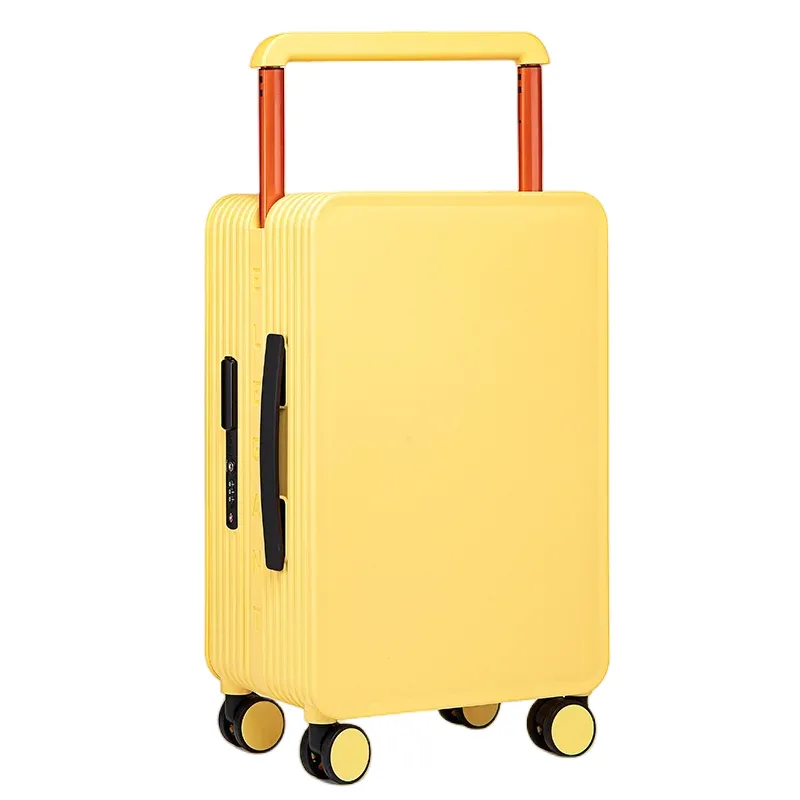tsa blolock-valise à roulettes avec poignée large, bagage à main de luxe, cabine, barre nervurée, haute qualité, 20 en effet
