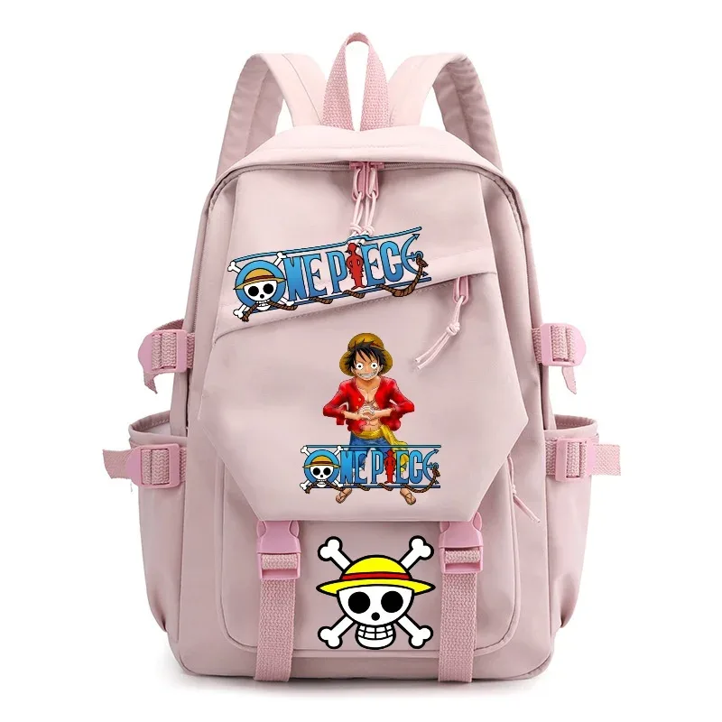 sac à dos one piece pour adolescents, sac à dos pour ordinateur portable, monkey d. luffy, grande capacité, sacs d'école pour étudiants, sac de voyage décontracté pour l'extérieur
