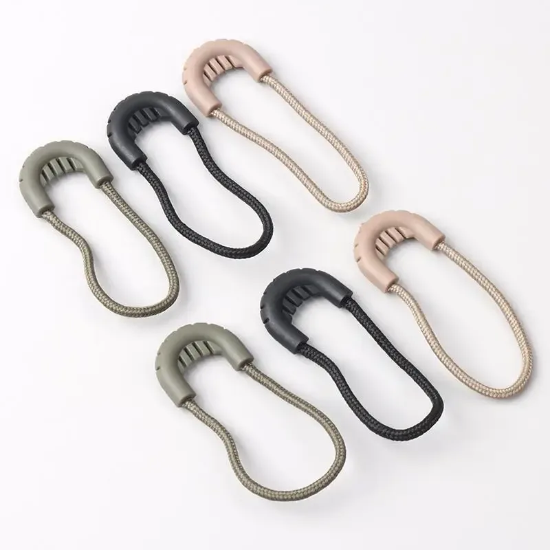 5 pièces de remplacement pour fermeture éclair : tirette, extracteur, cordons, clips, curseur de fermeture éclair, accessoires pour sacs, valises, sacs à dos, tentes et vêtements.