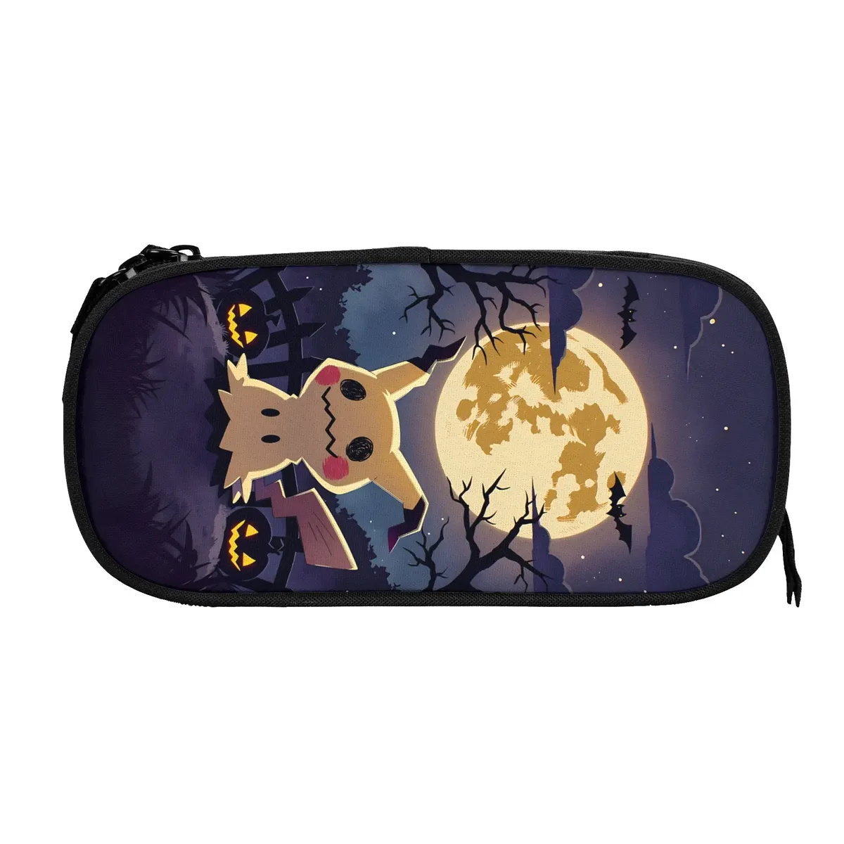 sacs personnalisés à grande capacité mimikyu pokémon halloween pour enfants, trousse scolaire pour garçons et filles.
