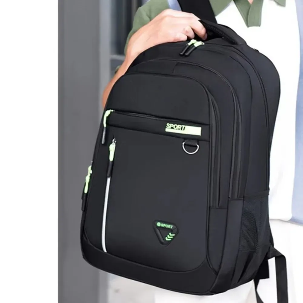 Sac à dos unisexe pour étudiants, multi-poches, en nylon, sac à dos de voyage, compartiments multiples, sac à dos professionnel multi-couches