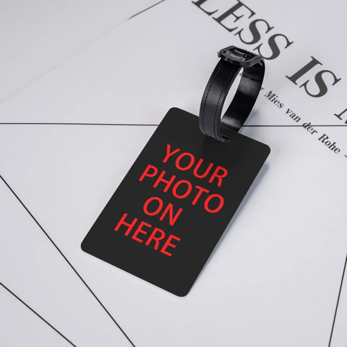 étiquettes de bagages personnalisées avec logo diy pour animaux de compagnie, étiquettes de bagages à impression photo personnalisée tendance, étiquettes d'identification avec couverture de confidentialité