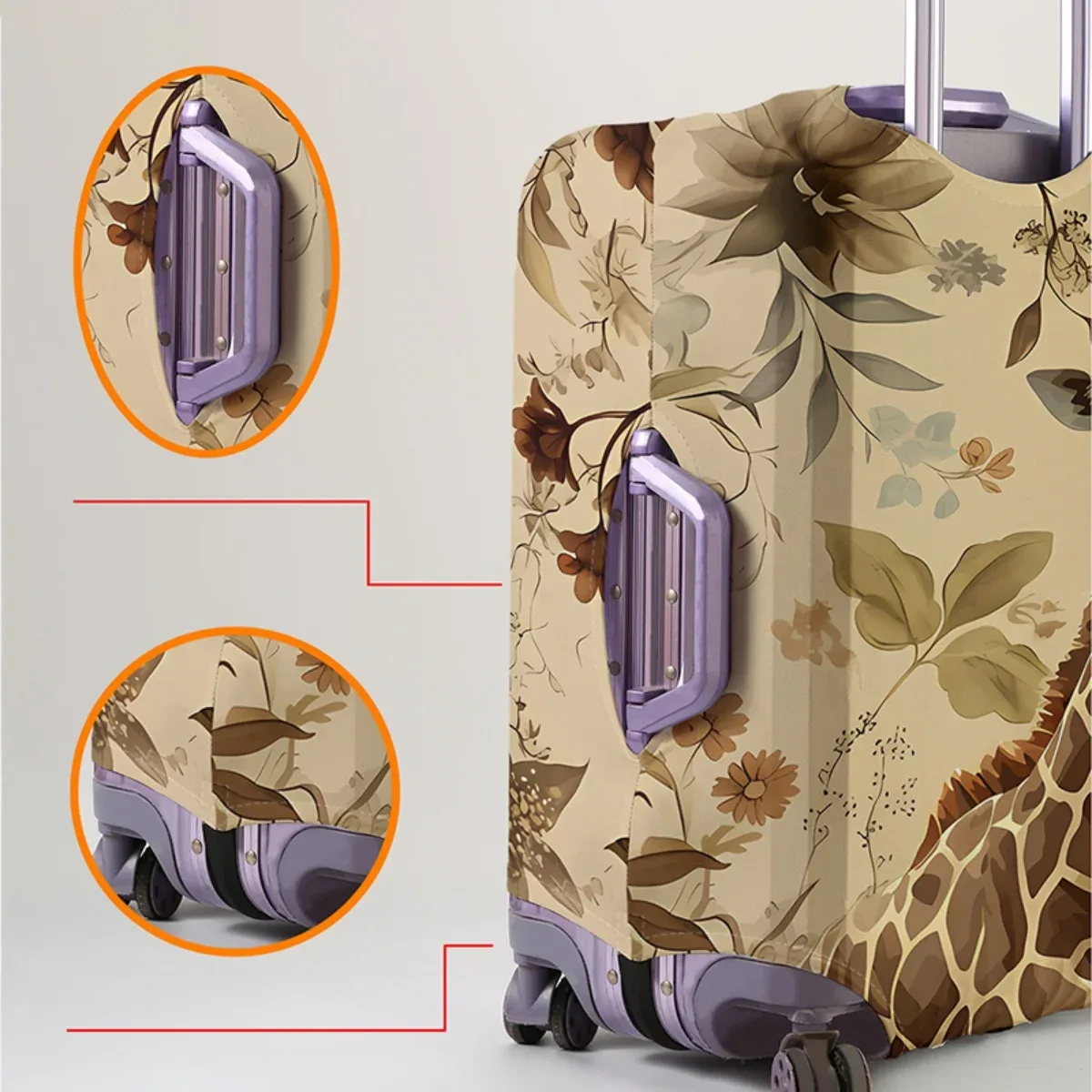 housse de protection pour bagages avec imprimé de dessin animé