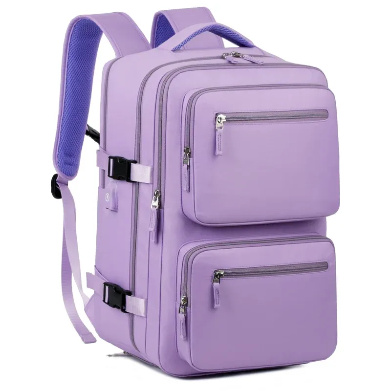 grand sac à dos de voyage pour femmes et hommes, sac de cabine multifonctionnel pour avion, étanche, avec chargeur usb, antivol