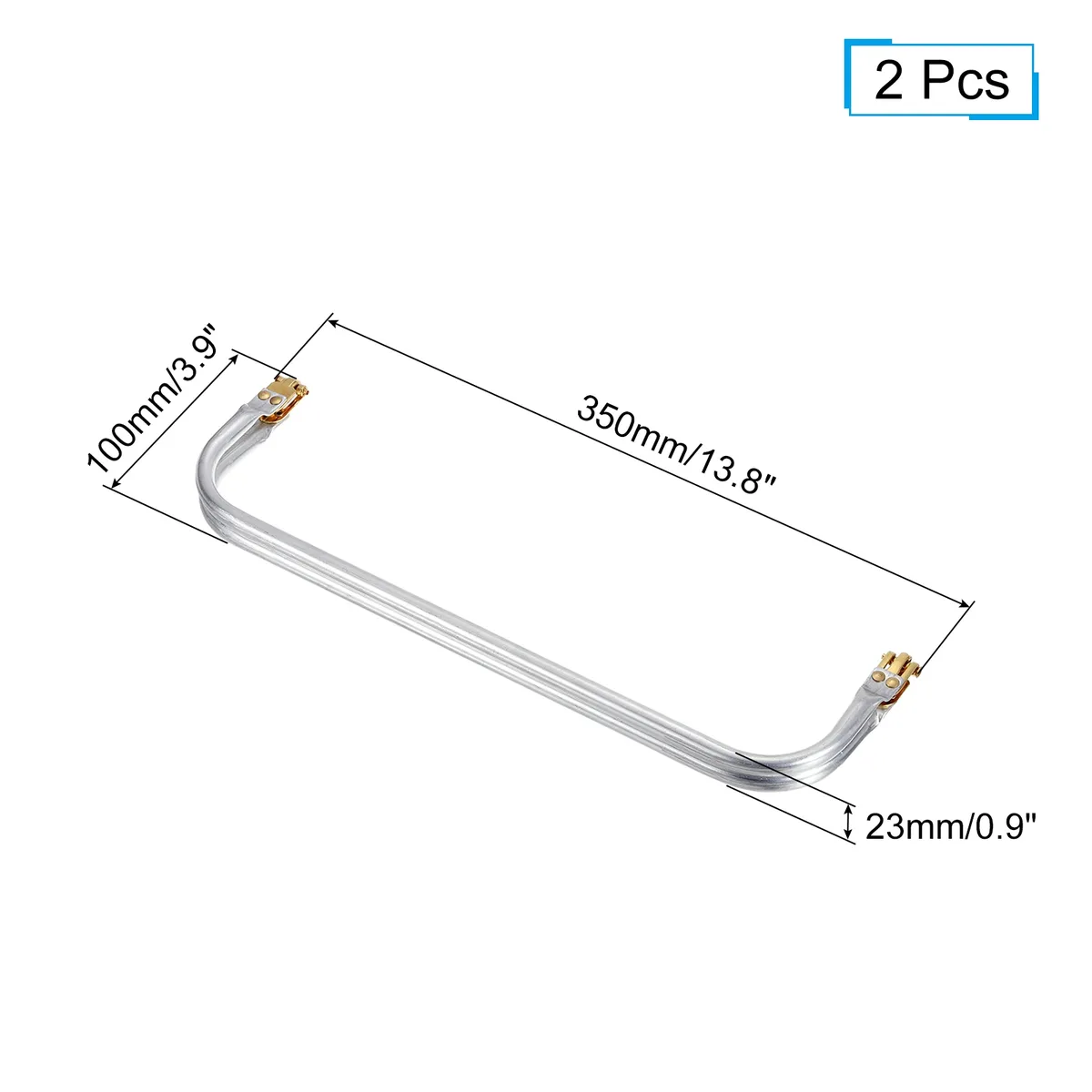 2 pièces cadre de sac à main en métal 15-35 cm, cadre rectangulaire avec fermoir kiss lock, pièces de rechange pour la fabrication de sacs diy