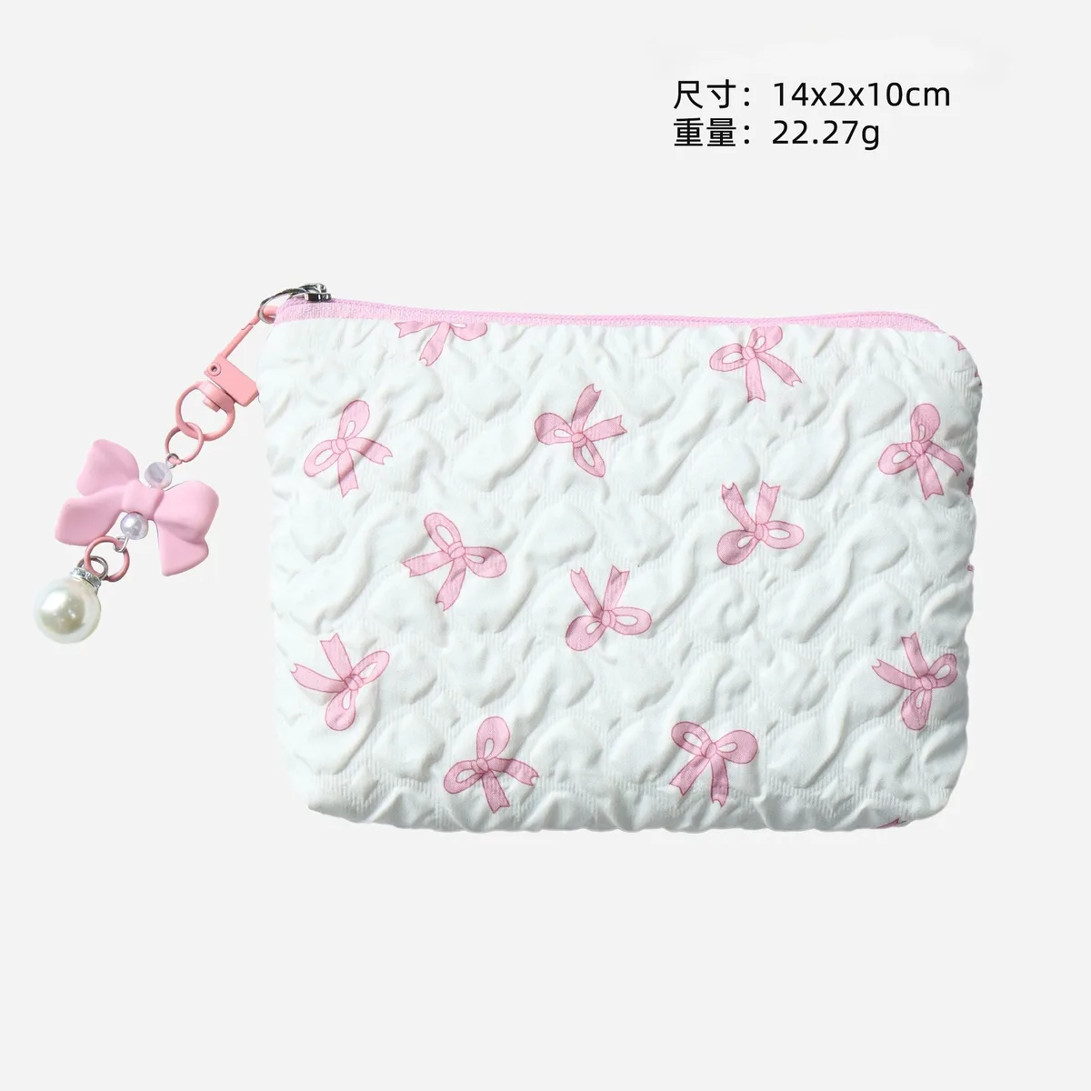 nouvelle trousse de maquillage élégante à nœud, grande capacité, pochette de maquillage à main, trousse de toilette portable pour femmes, organisateur de rangement pour rouges à lèvres