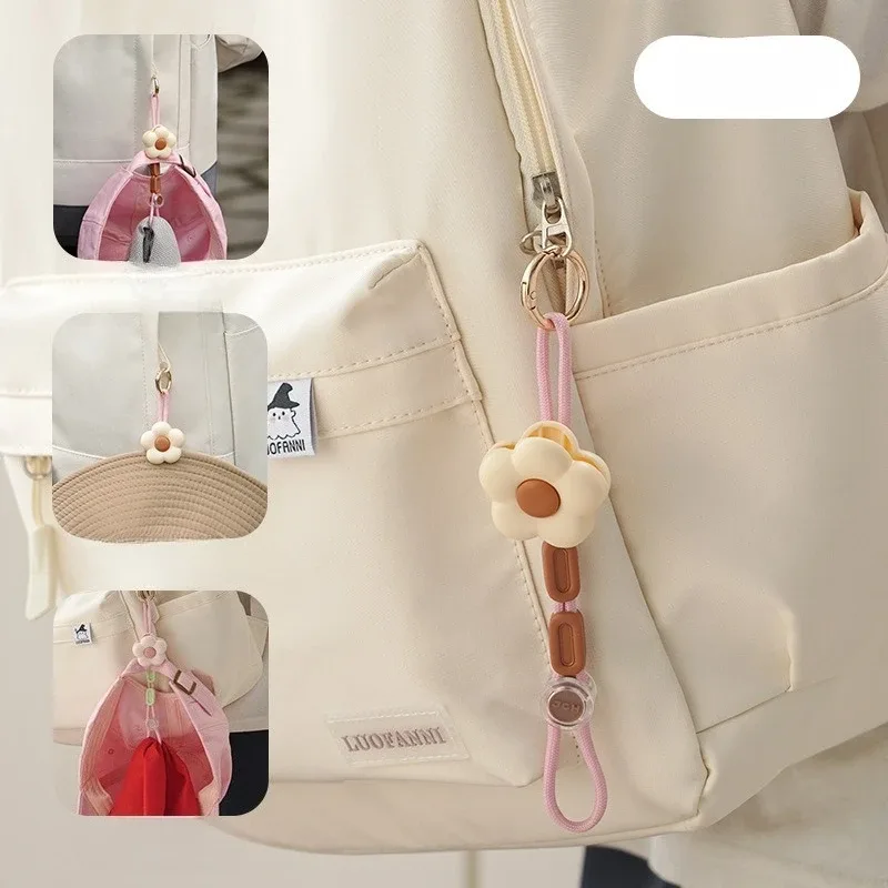 clip de chapeau floral, pendentif, attache de sac, anti-chute, clip de voyage portable pour chapeau, clip de sac à dos, clip de gant anti-perte