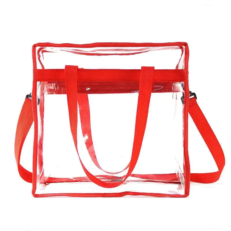 sac fourre-tout transparent imperméable pour femme, nouvelle mode, sac à main transparent, approuvé pour les stades, pour le sport, les voyages et la plage