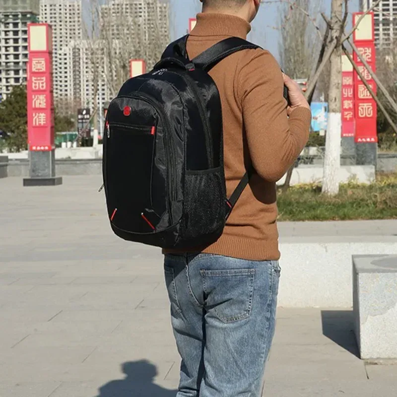 sac à dos scolaire grande capacité pour étudiants, sac à dos décontracté de couleur unie, matériau oxford, nouveau sac à dos pour hommes, sac multifonctionnel simple
