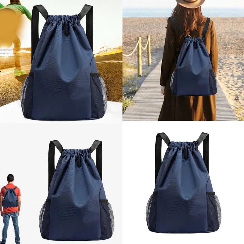 sac à dos de poche à cordon de serrage pour hommes et femmes, nouveau sac à dos étanche en nylon de grande capacité, sac de voyage à cordon de serrage, sac de sport de fitness