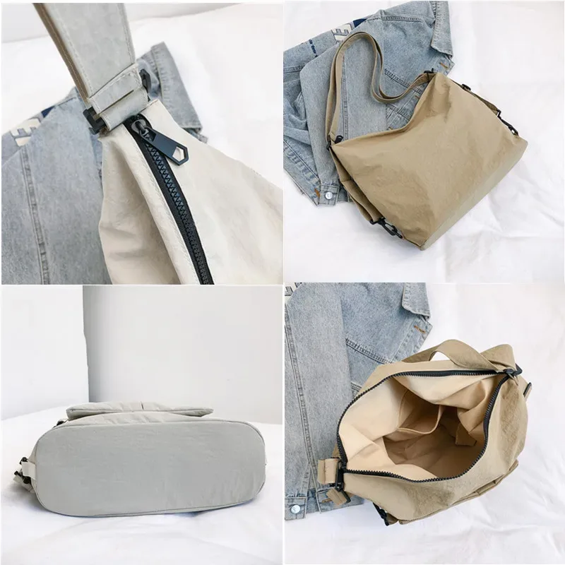 sac à bandoulière en nylon pour femmes, sacoches de grande capacité, fourre-tout de voyage, sac à dos avec sangle pour dames