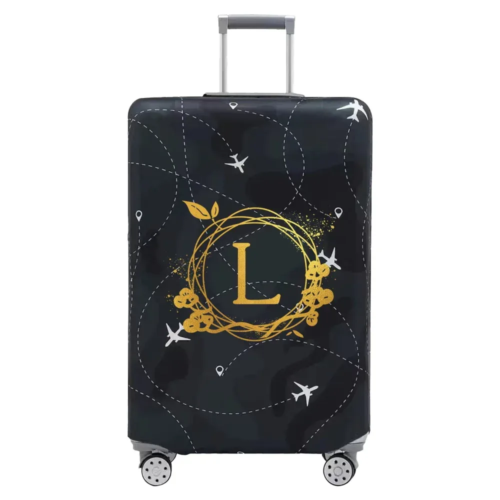 housse de protection pour bagages élastiques épais, série couronne imprimée pour valises de 18 à 32 pouces, accessoires de voyage