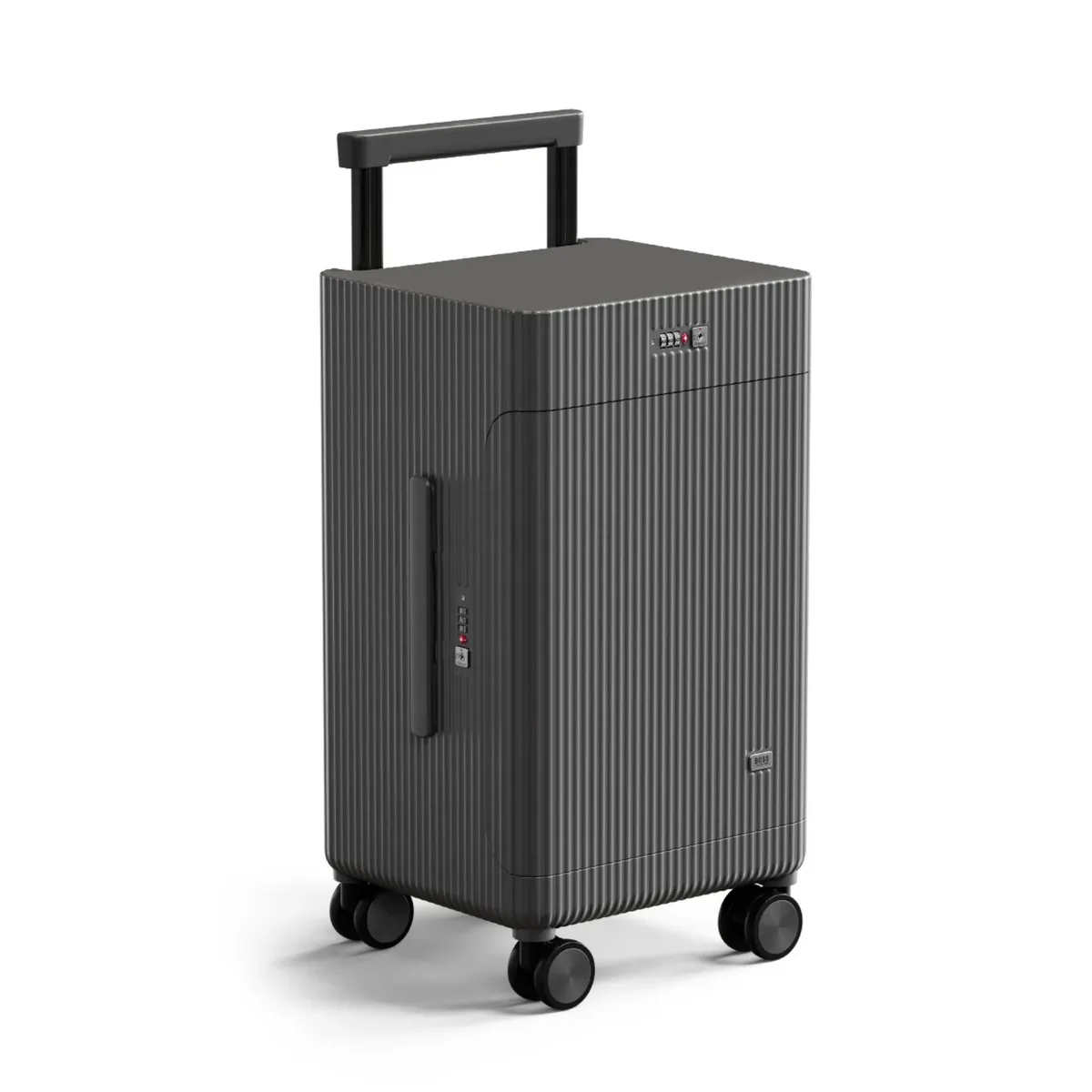 nouvelle valise à ouverture latérale, modèle ouvert, portable, pour voyages d'affaires, avec poignée large, 20 pouces - bagage à main (sans encombrement en soute)