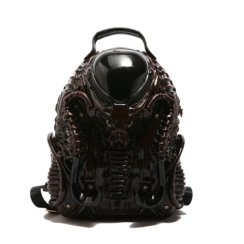 sacs acryliques de créateurs punk super cool sac à dos nouveau élégant créatif 3d alien monster sacs à dos pour unisexe, style plus jeune chaud