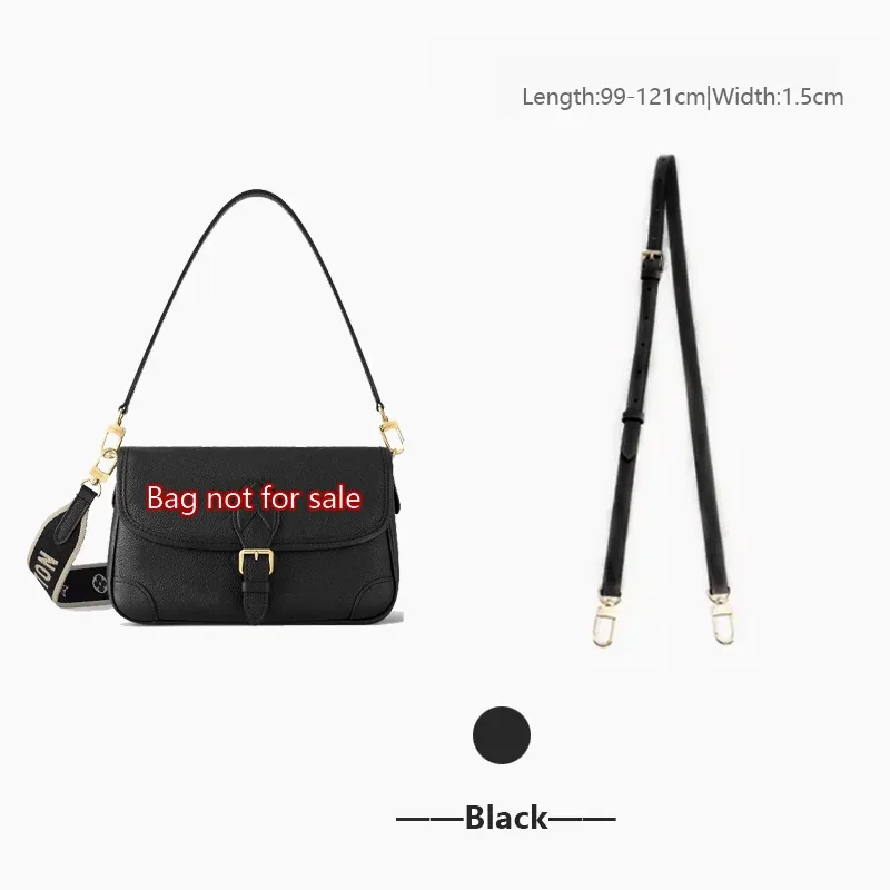 sangle de sac en peau de vache pour sac lv diane, sangle de sac à bandoulière, sangle de sac à bandoulière, accessoire de remplacement de sac durable en cuir véritable