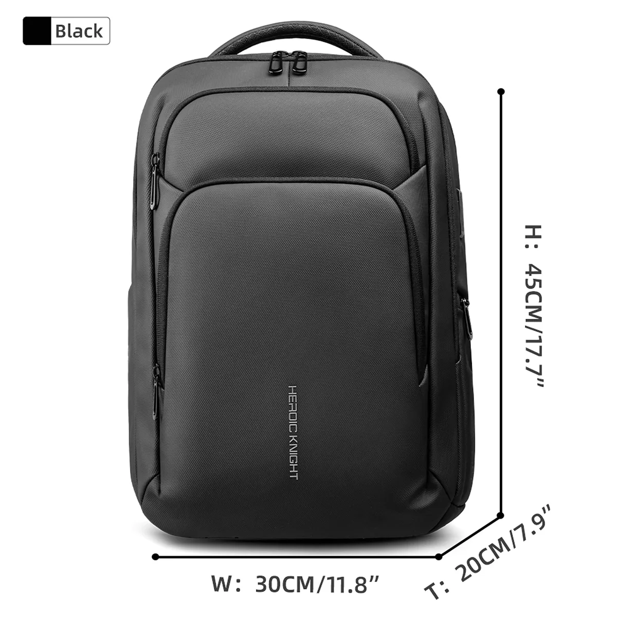 sac à dos de voyage d'affaires hk pour hommes, imperméable, sac à dos pour ordinateur portable de 17,3 pouces avec port usb, sac à dos décontracté pour le travail, l'université, sac pour ordinateur