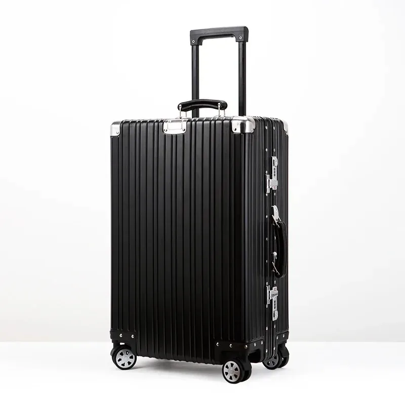 valise rétro en alliage d'aluminium et de magnésium, bagage roulant de haute qualité, boîtier de chariot 20/24/26/29 pouces, sac de voyage d'embarquement à main