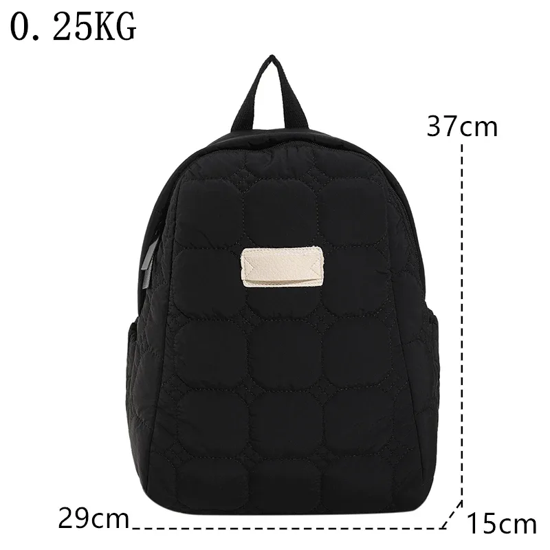 sac à dos ultraléger en coton pour femme, sac à dos scolaire, sac de voyage léger, tendance de la mode, espace chaud vers le bas, hiver