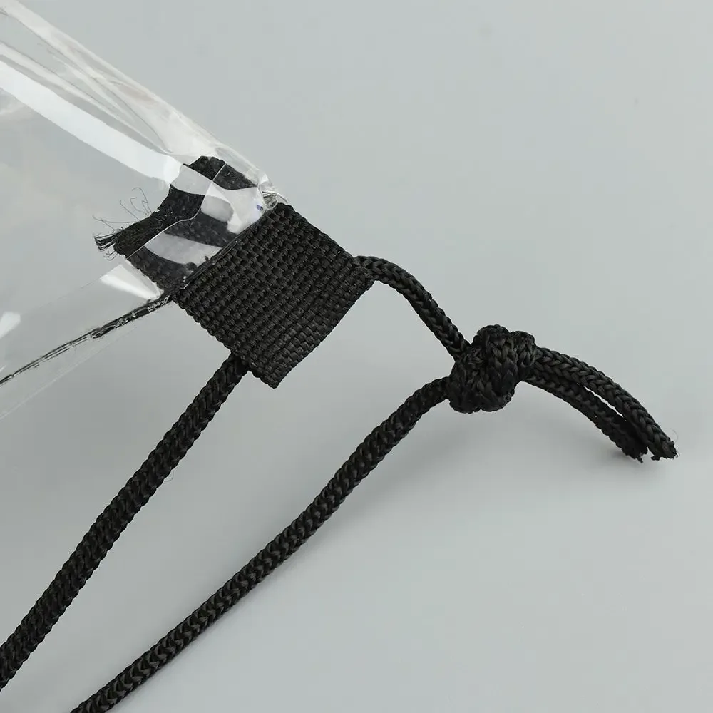sac à dos transparent pliable en pvc écologique portable, sacs à cordon, sacs à dos de shopping, sacs imperméables