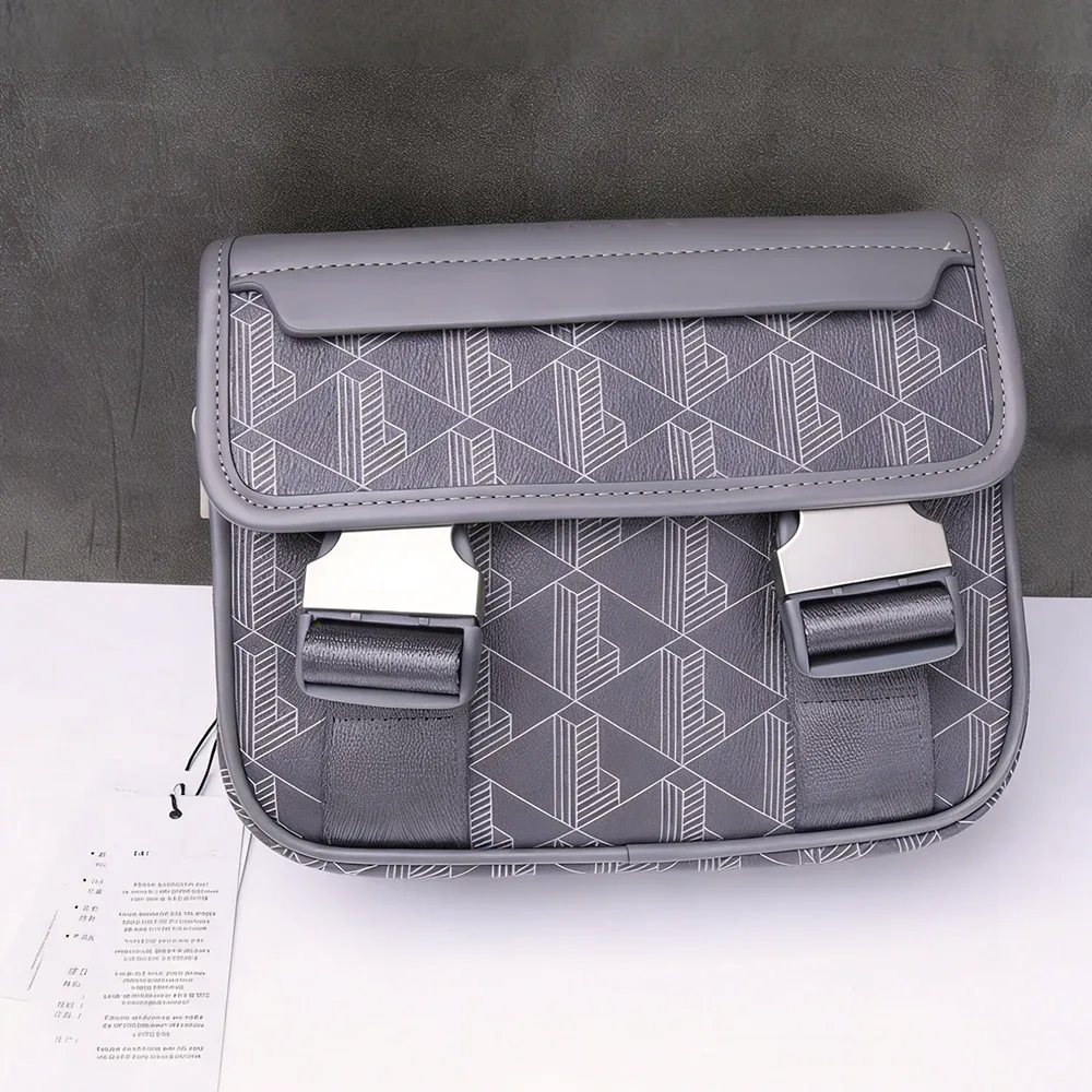 nouveau sac bandoulière rétro imprimé pour homme 2026, sac croisé tendance décontracté en pu, sac à main de rangement pour téléphone portable tendance pour garçon