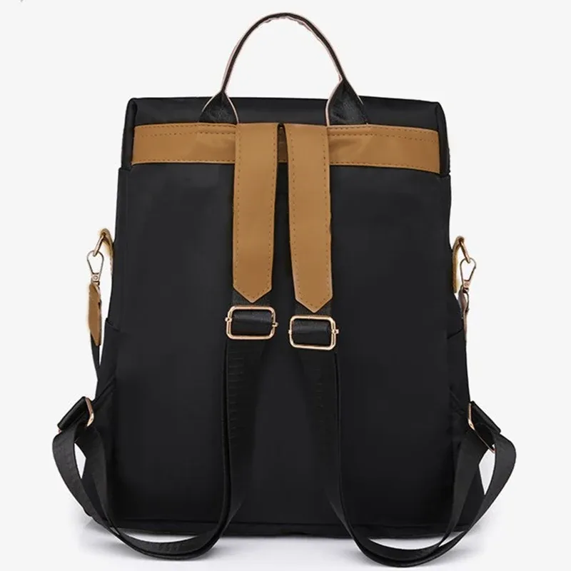 sac à dos de voyage durable à plusieurs compartiments, sac antivol en tissu souple avec fermeture éclair métallique pour usage quotidien féminin