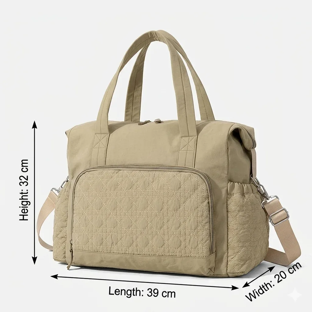 sac de voyage grande capacité pour femme, sac organisateur imperméable pour filles, sac à bandoulière pour essentiels d'avion, sac de voyage pour bagages