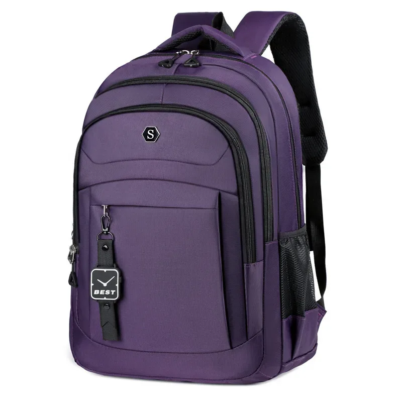sac à dos décontracté pour hommes, sac pour ordinateur portable multi-poches pour court voyage, sac à dos de grande capacité pour hommes, couches épaisses, double épaule