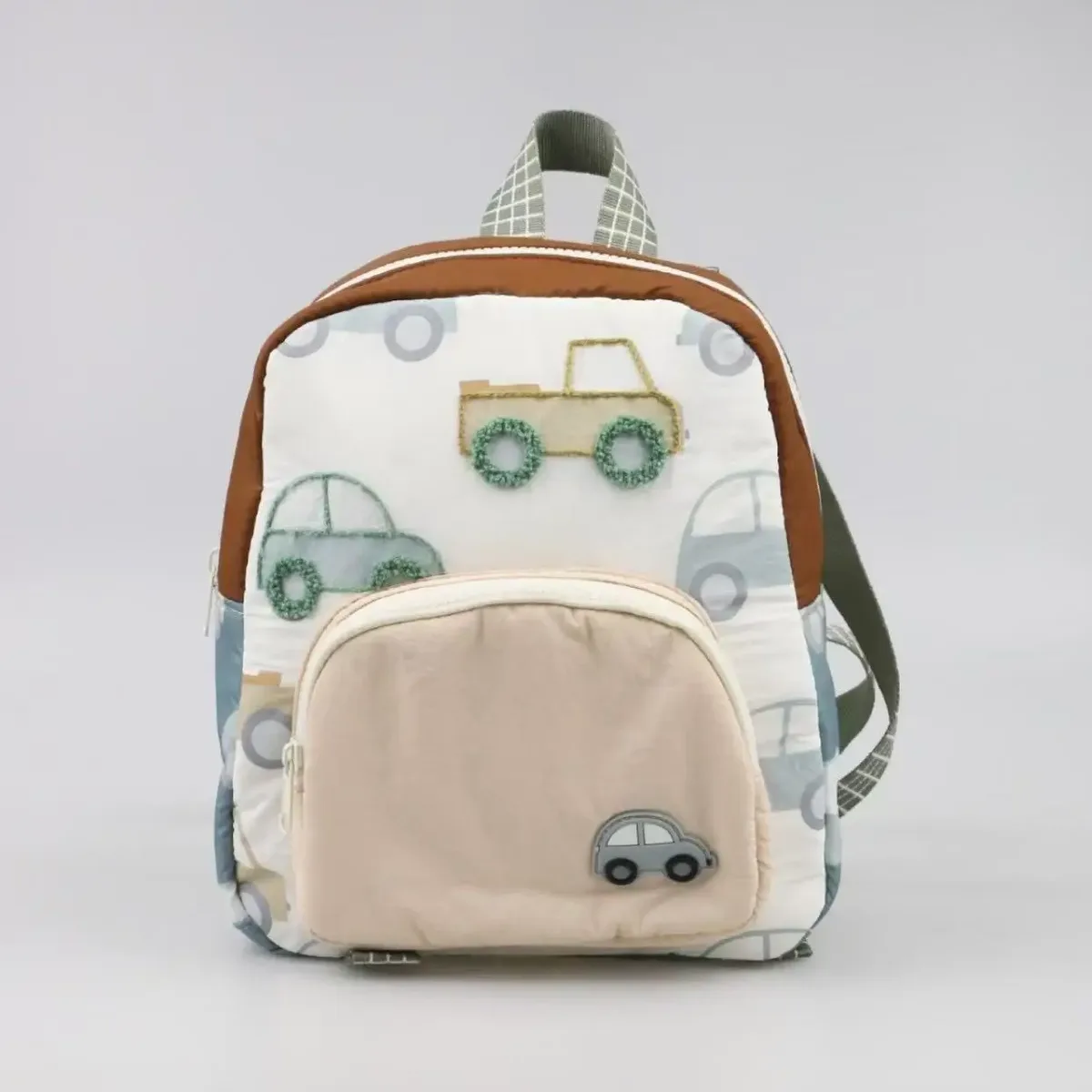 sac à dos personnalisé pour enfants avec broderie de voiture-sac à couches pour tout-petits avec nom personnalisé, sac de marche pour garçons et filles, voyage scolaire mignon