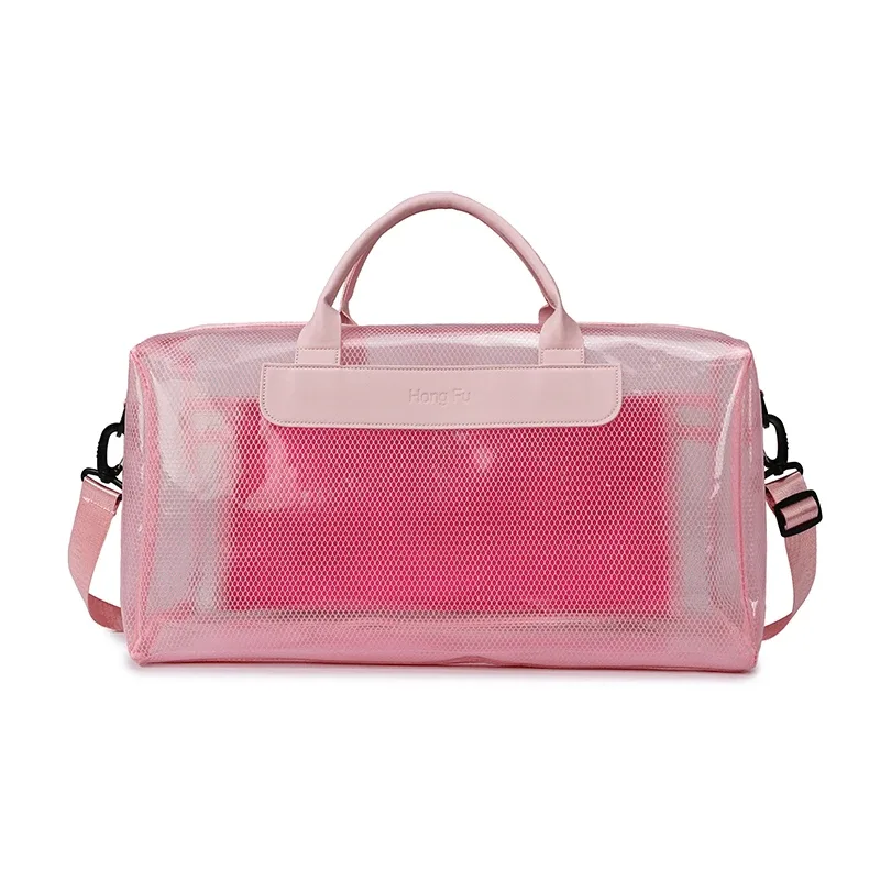 sac de rangement pour équipement de natation avec séparation sec/humide, sac élégant pour sources chaudes et fitness, sac de plage transparent et durable pour étudiants