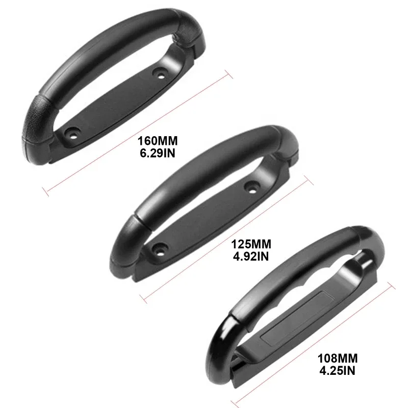 poignée en plastique de boîte de voyage polyvalente, poignée latérale de valise, poignée de nervure de transport, boîte à outils à bagages, 1 pc