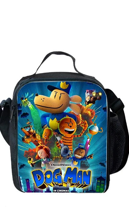 sac à dos d'école de dessin animé dogman pour enfants, sacs à lunch, sacs à crayons, garçons, filles, meilleur cadeau, ensemble de 3 pièces