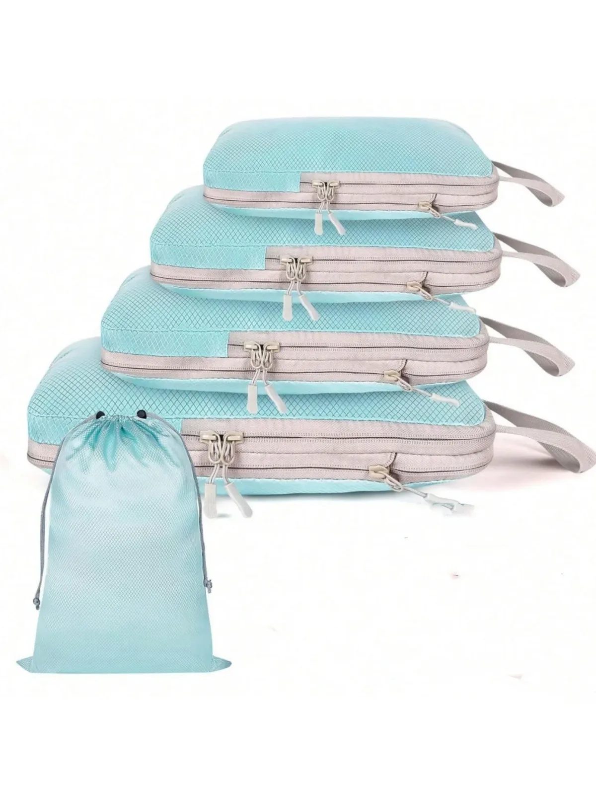 ensemble/6 pièces emballage compressible sac de rangement de voyage cubes valise étanche en nylon portable avec sac à main organisateur de bagages ryanai