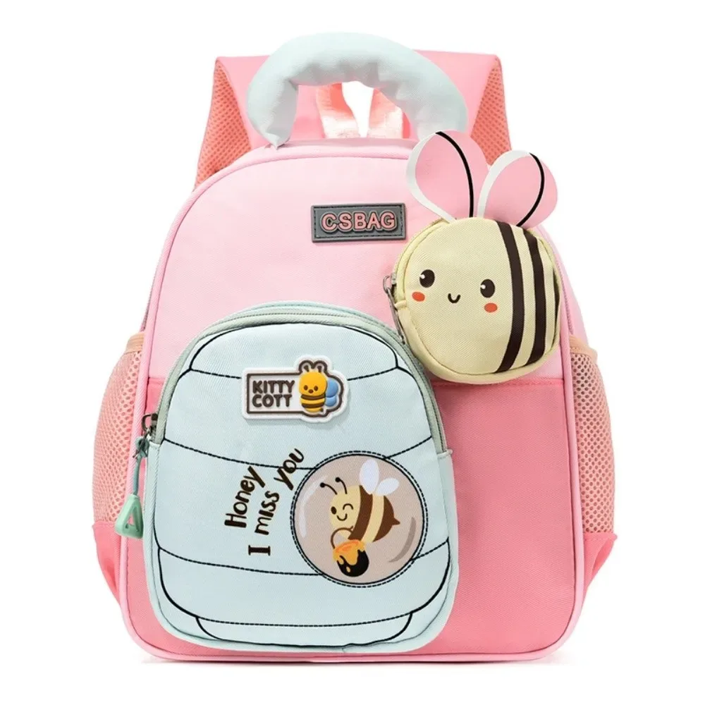 sac à dos pour enfants motif petite abeille, ergonomique, léger, avec bretelles larges, pour la maternelle, soulageant le poids