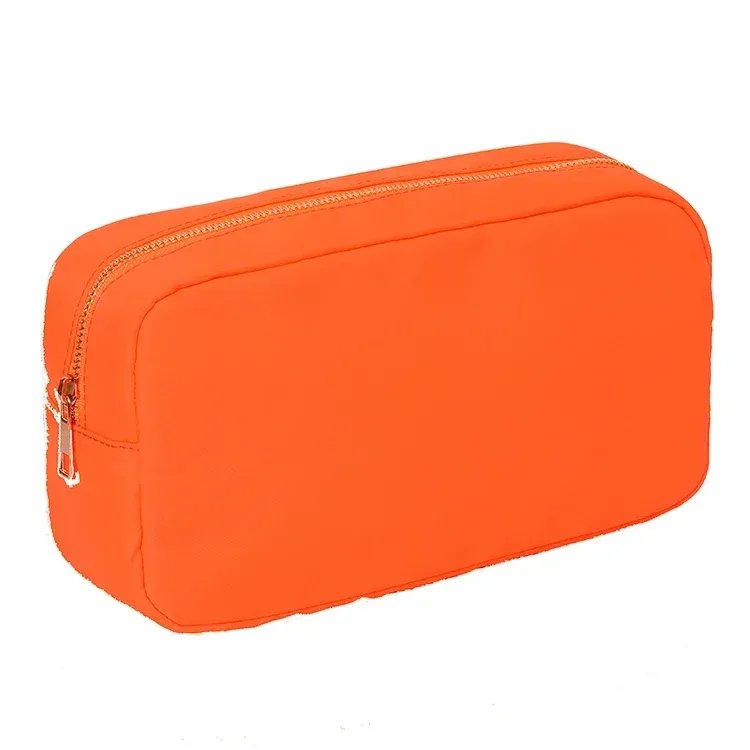 trousse de toilette en nylon personnalisée pour femme et fille, poudres cosmétique de voyage, fermeture éclair, document solide, trousse de maquillage personnalisée, diy