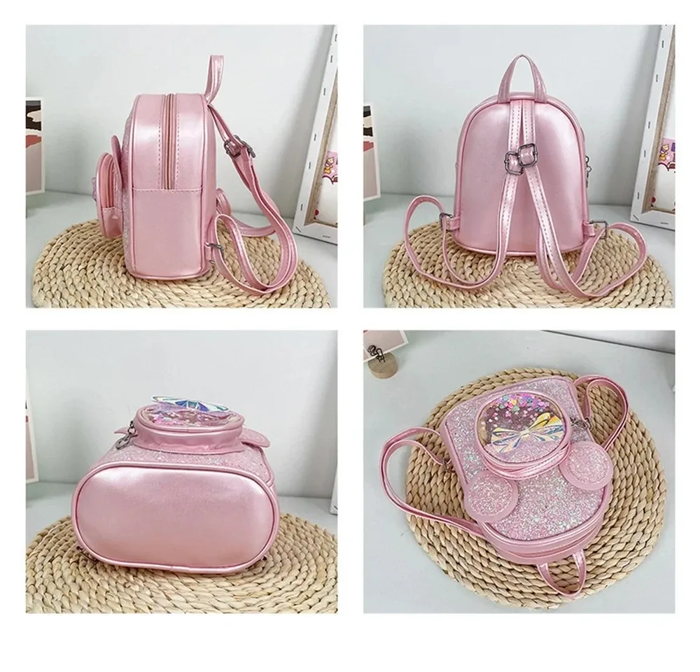 nom personnalisé enfants mignon brillant sac à dos princesse filles dessin animé sac à dos personnalisé enfants mode maternelle sac à dos