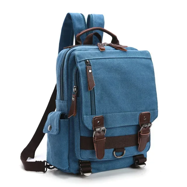 sac à dos en toile pour homme et femme, sacoche de voyage multifonctionnelle