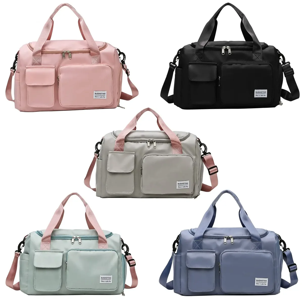 markroyal-sacs de voyage en toile imperméables pour femmes, sac de sport, sacs de sport, compartiment à chaussures initié, sac à main de poche, livraison directe