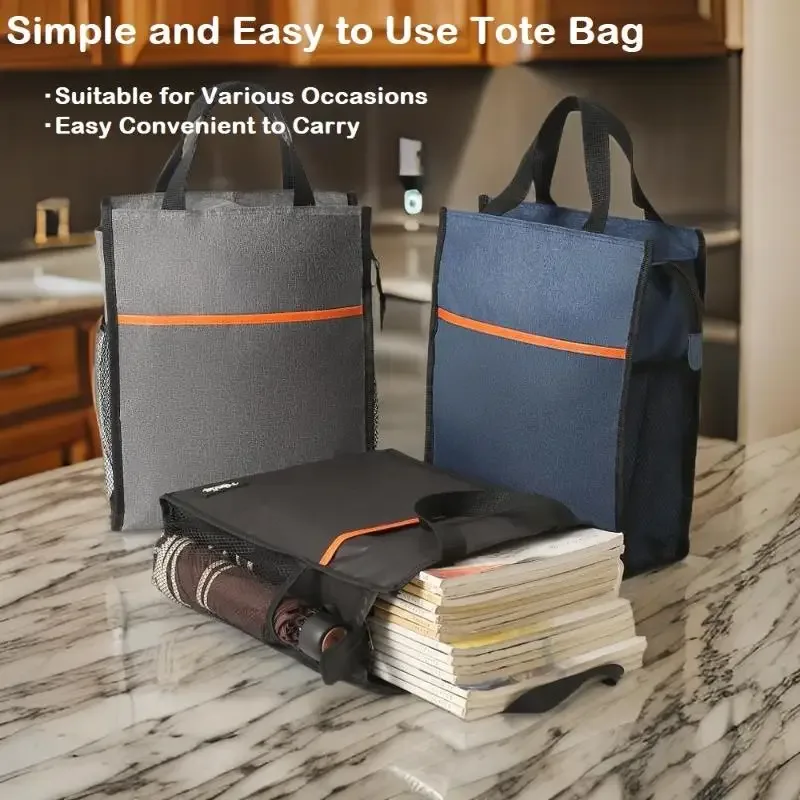 sacs fourre-tout pour étudiants de haute qualité, durables et de grande capacité, sacs fourre-tout de bureau, sacs pour documents et sacs de rangement pour manuels scolaires.