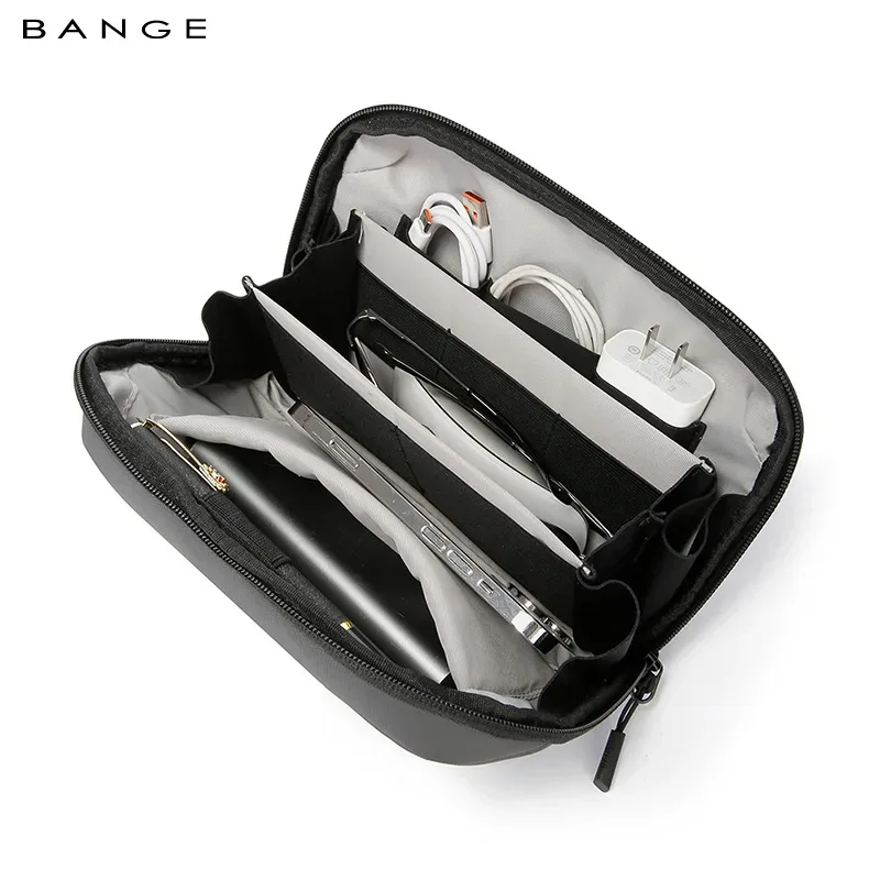 bange – pochette technologique multicouche oxford, étui de rangement résistant à l'eau, sac de rangement de câbles de données portables, sac de gadgets pour chargeur usb de voyage