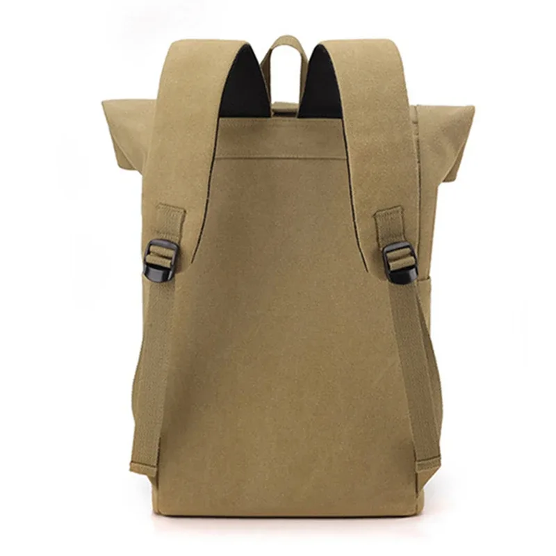 sac à dos roulant roulé voyage 15,6 pouces ordinateur portable sac à dos d'affaires sac d'école de randonnée en plein air sacs de rangement de bagages de week-end en toile