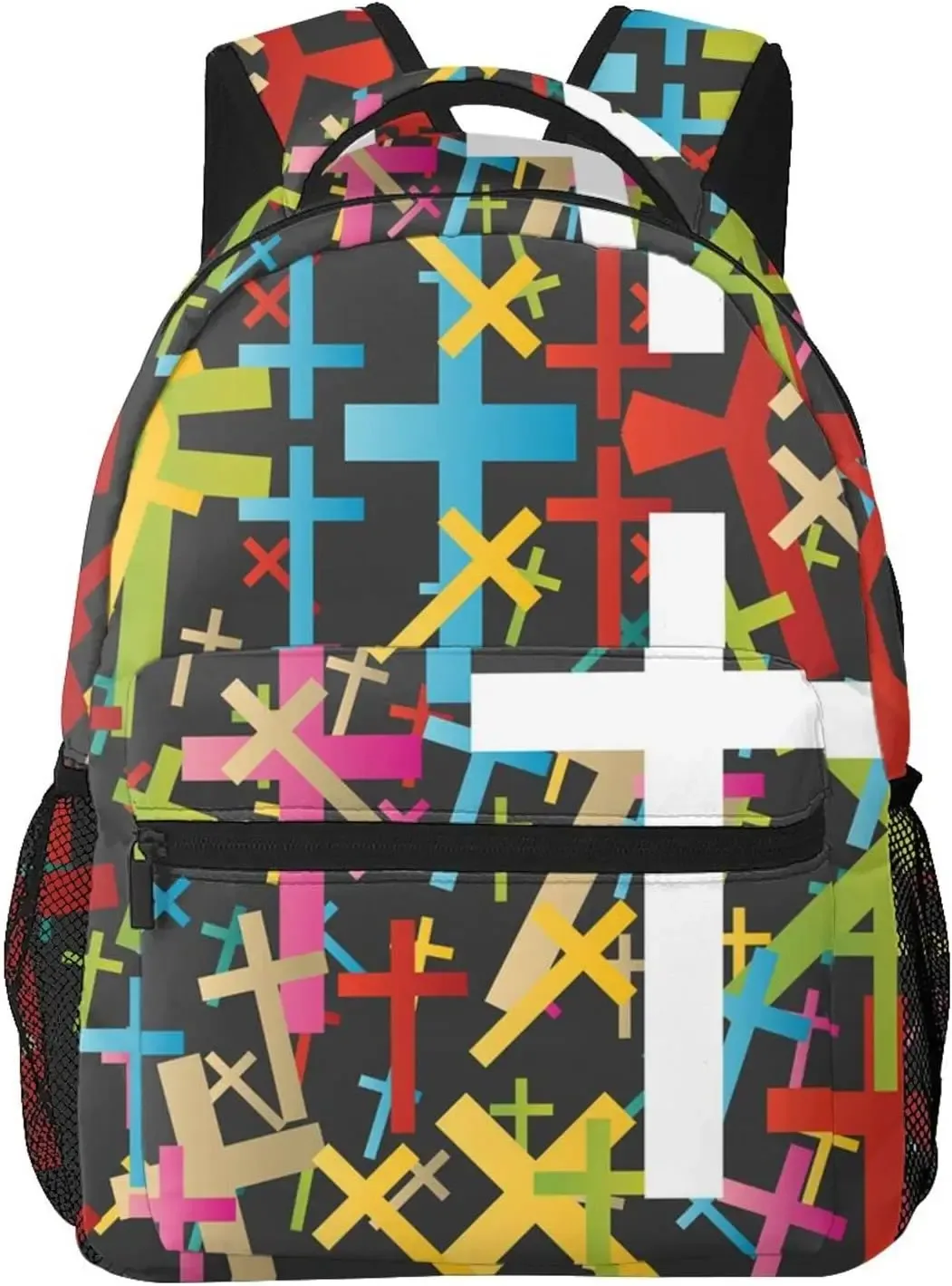 sac à dos en croix de jésus pour hommes et femmes, sac à livres léger, sac à dos pour ordinateur portable, voyage chrétien, mode