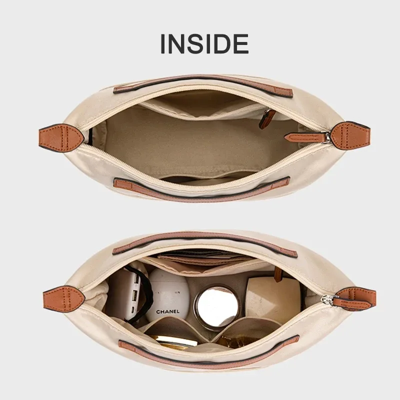 organisateur de sac en tissu satiné, doublure intérieure, accessoire pour sacs à main longchamp le pliage, espandez l'espace, poche d'insertion anti-collapse