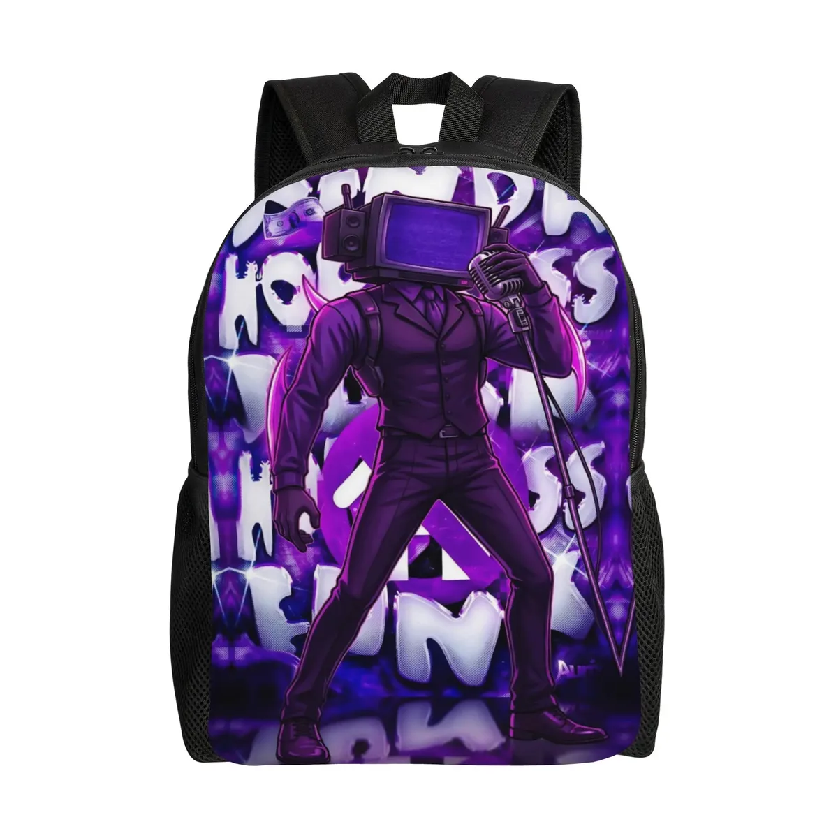 sac à dos skibidi toilet cameraman speakerman tv man pour adolescents, sport, lycée, affaires, hommes, femmes, université, en toile