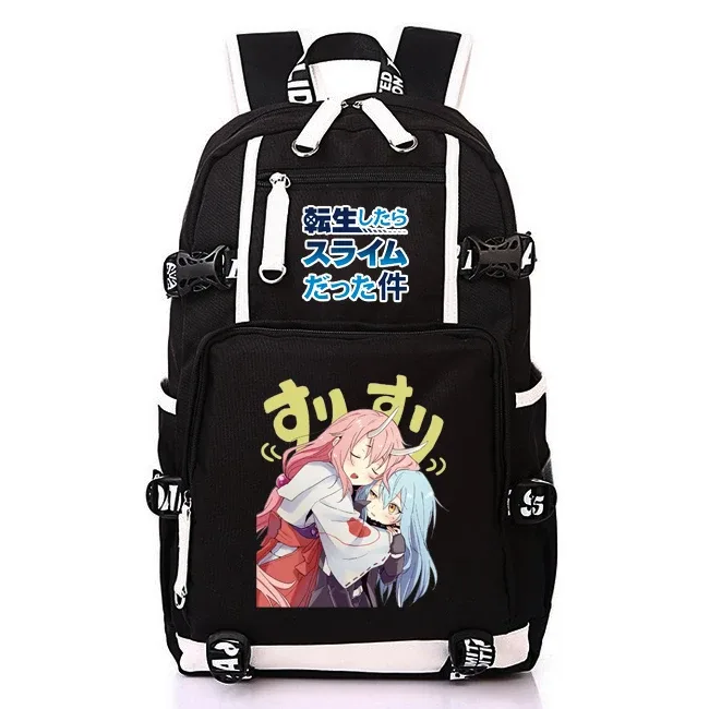 sac à dos d'école kawaii de l'anime that time i got reincarnated as a slime pour adolescentes et adolescents, sac à dos léger en oxford pour ordinateur portable