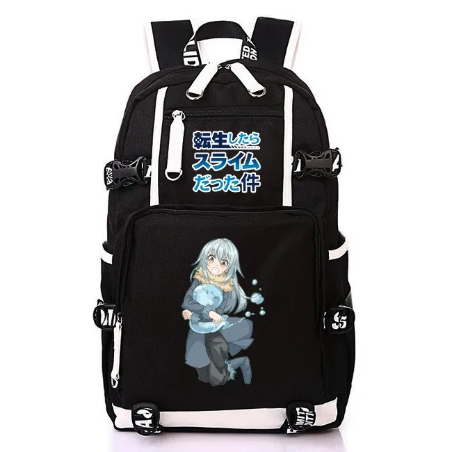 sac à dos d'école kawaii de l'anime that time i got reincarnated as a slime pour adolescentes et adolescents, sac à dos léger en oxford pour ordinateur portable