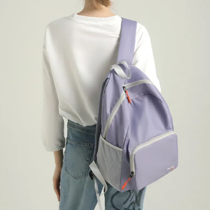 sac à dos pliable ultraléger imperméable grande capacité pour la randonnée, le voyage, le camping, les sports de plein air et l'école